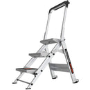 Степ стълба 3 стъпала SAFETY STEP МАЛКИЯ ГИГАНТ® с алуминиева конструкция и нехлъзгащи стъпала, идеална за домакински и индустриални задачи.