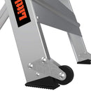 Детайл на стълба с алуминиева конструкция и нехлъзгащи стъпала, модел Малкия Гигант.