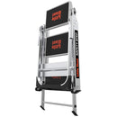 Сгъната стълба Малкия Гигант® SAFETY STEP с три стъпала, удобна и устойчива конструкция.