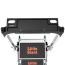 Стълба Малкия Гигант® с нехлъзгащи се стъпала и сгъваем парапет, перфектна за домакинска и индустриална употреба.