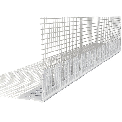 Ъгъл PVC за свод с мрежа – 2,5м