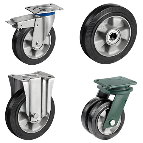 Колела с гумен протектор