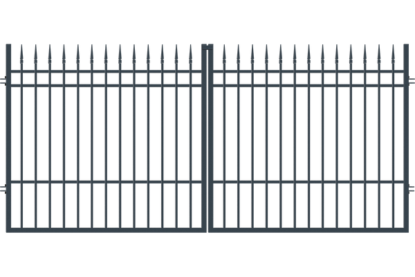 Двукрила оградна врата + панти Portland, 1.60 x 3.50 метра