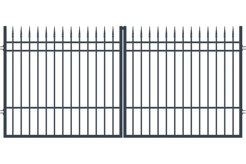 Двукрила оградна врата + панти Portland, 1.60 x 3.50 метра