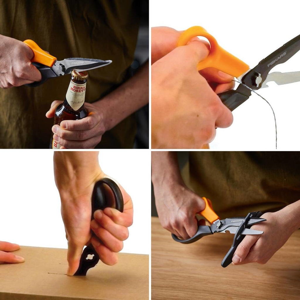 Мултифункционална ножица Fiskars Cuts+More - Nika.bg