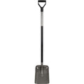 Alt Tag: Загребваща лопата Fiskars Ergonomic™ с удължена дръжка и Y-образен захват за комфорт при преместване на пясък и чакъл