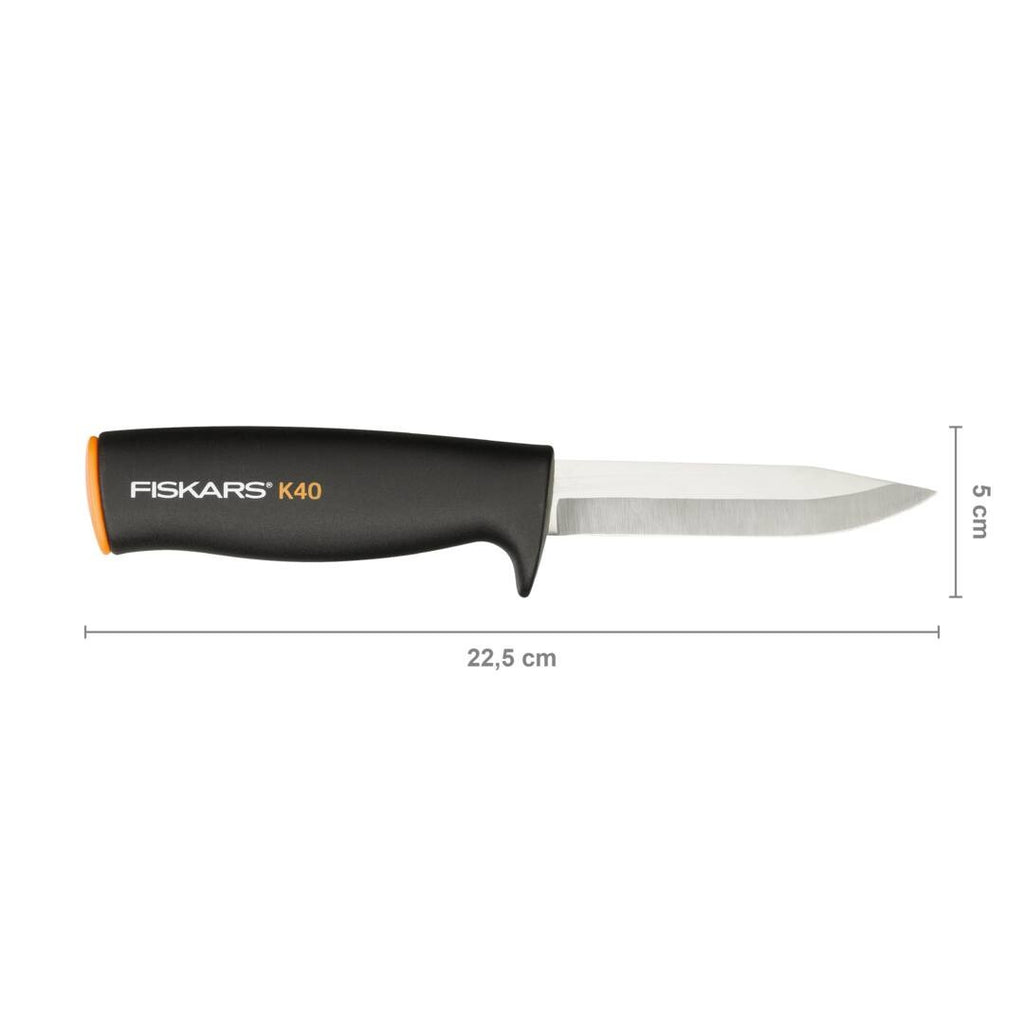 Подаръчен сет Fiskars: брадва за къмпинг X5, универсален нож K40 и точило XSharp™ - Nika.bg