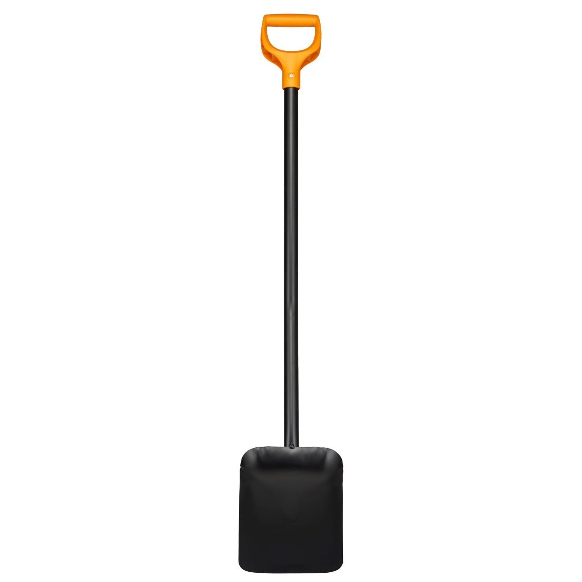 Лопата за насипни материали Fiskars Solid™ с дълга стоманена дръжка и D-образна ръкохватка, широка здрава глава за пясък и чакъл
