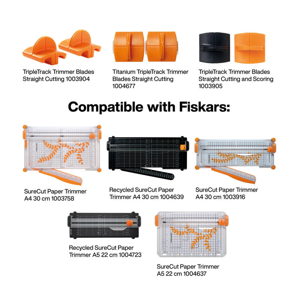 Прави резервни остриета Fiskars за тример за хартия 2 броя - Nika.bg