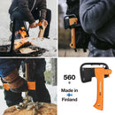 Подаръчен сет Fiskars: брадва за къмпинг X5, универсален нож K40 и точило XSharp™