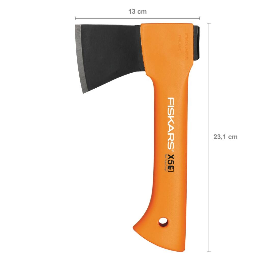 Подаръчен сет Fiskars: брадва за къмпинг X5, универсален нож K40 и точило XSharp™ - Nika.bg