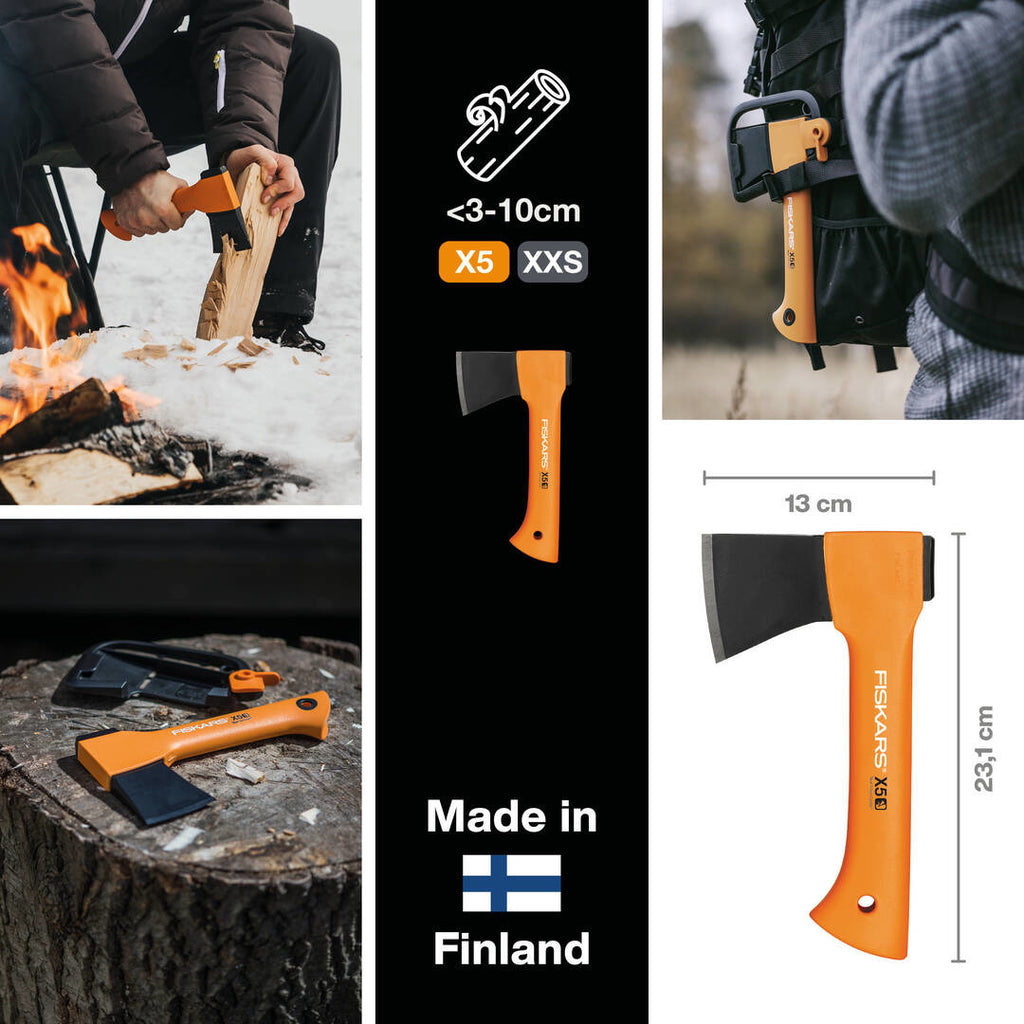 Къмпинг сет: Брадва XXS X5 + Телескопичен трион S SW73 + Универсален нож с вградено точило - Nika.bg