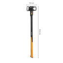 Чук за разбиване и къртене Fiskars IsoCore™ 5.76 kg размер XL с дълга дръжка и размери 91.4 cm, клиновидна закалена глава