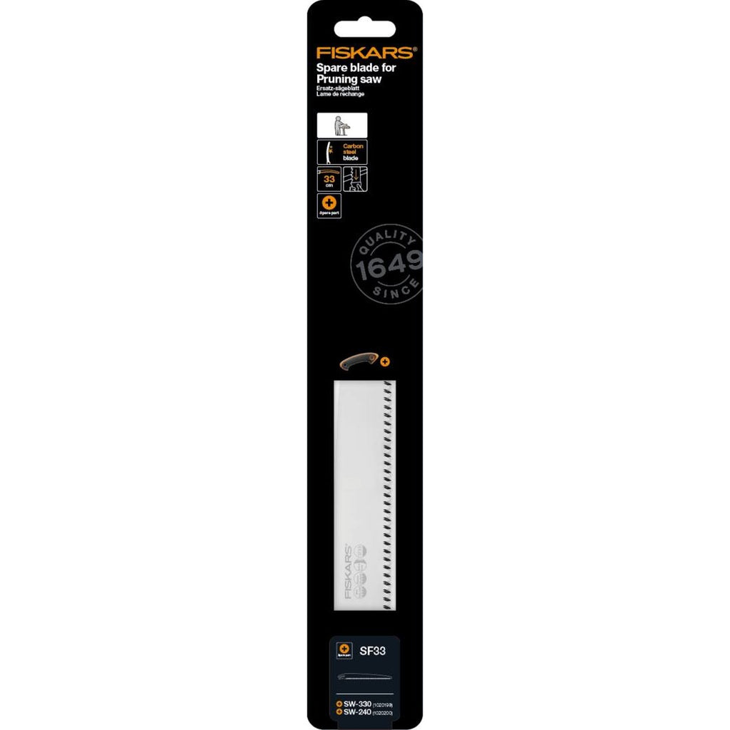Резервно право фино острие Fiskars SF33 за трион SW-240 и SW-330, дължина 33 см - Nika.bg