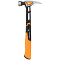 Универсален чук Fiskars IsoCore™, размер M с оранжева дръжка и патентована система IsoCore™ за намаляване на вибрациите