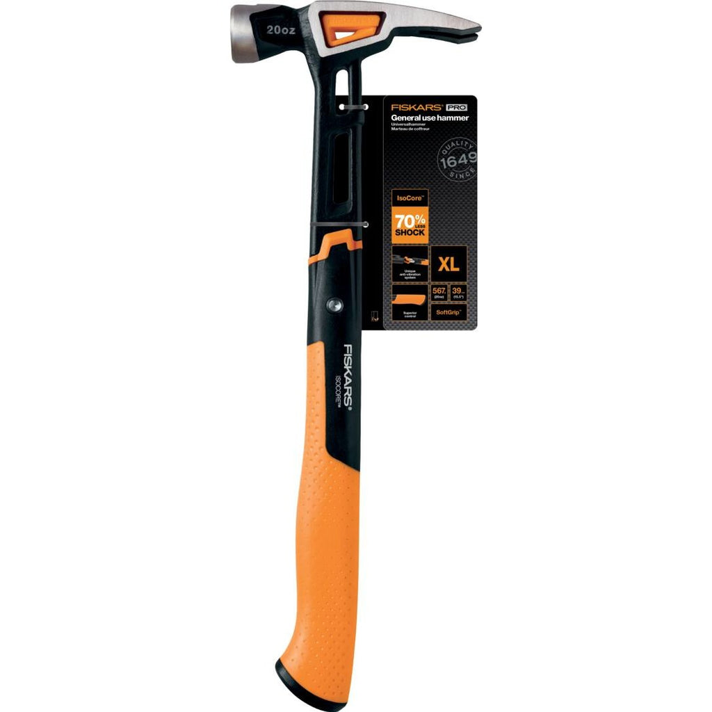 Универсален чук IsoCore™ размер XL - Fiskars с IsoCore Shock Control система, ергономична дръжка и мултифункционална глава