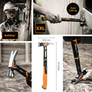 Кофражен чук с магнитна глава Fiskars IsoCore™ 0.624 kg, размер XXL - XXL IsoCore™ чук с магнитна глава, мека дръжка и стоманена глава