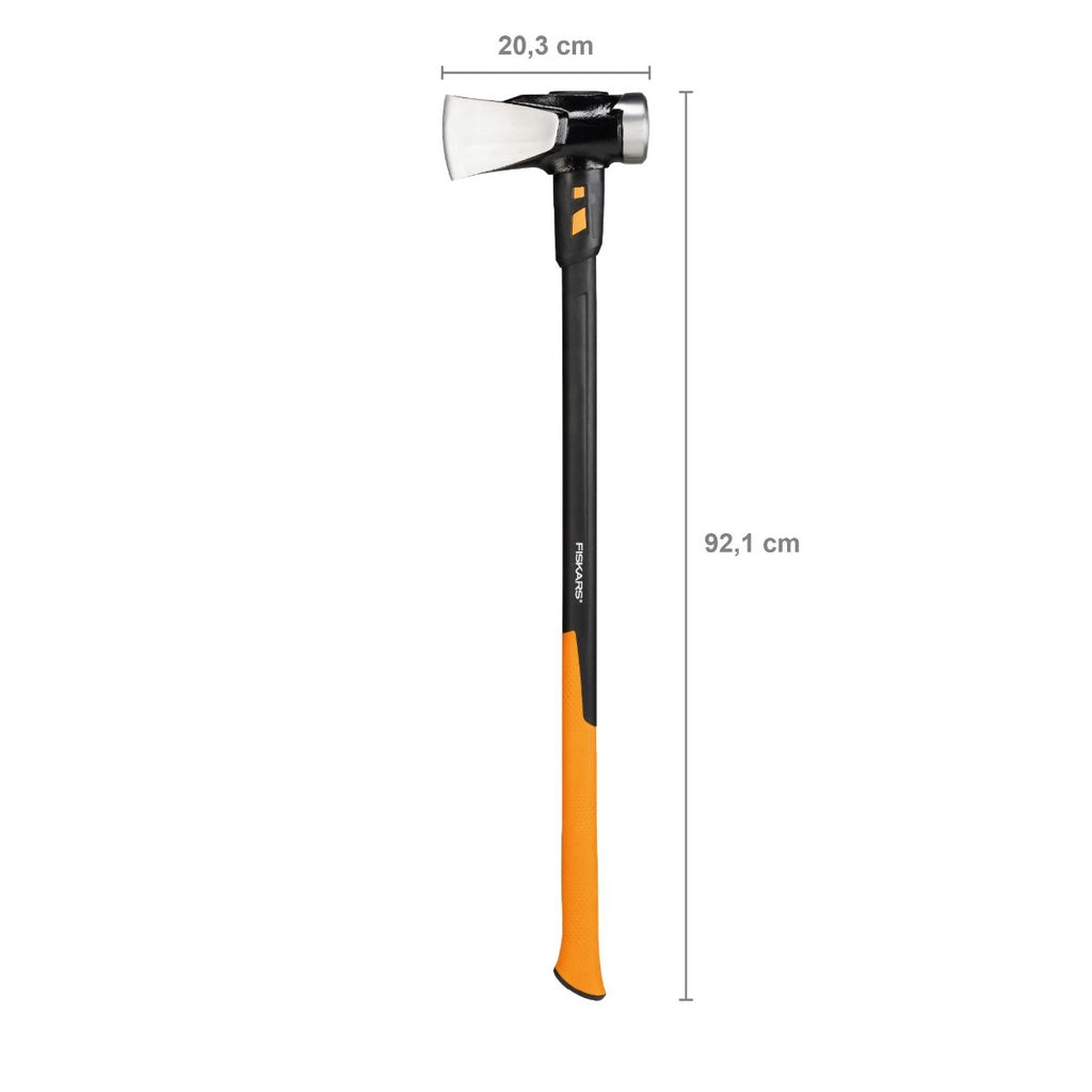Чук за цепене Fiskars IsoCore™, размер XXL с дължина 92,1 см и широко тяло, кована стоманена глава и амортизираща дръжка
