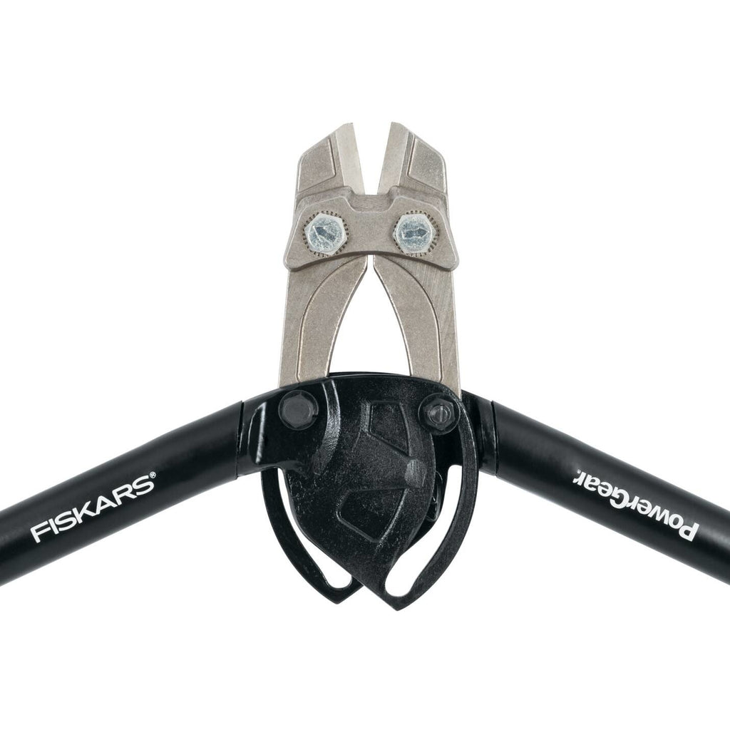 Ножица за арматура и рязане на болтове Fiskars PowerGear™, 36 см - детайл на мощните резци и дръжки