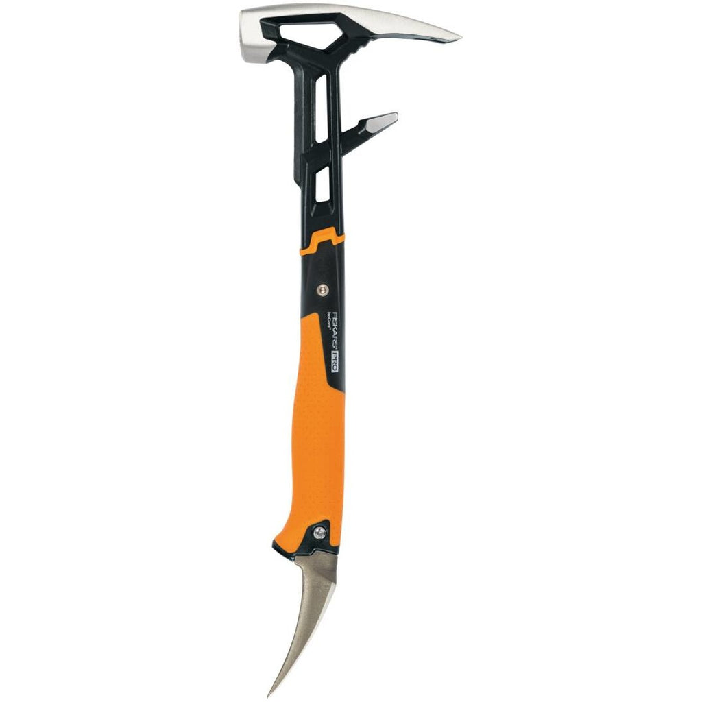 Чук за разбиване и къртене Fiskars IsoCore™ 1.44 kg размер M – оранжево-черен мултифункционален къртач с IsoCore дръжка и заострен пикел