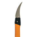 Alt Tag: Чук за разбиване и къртене Fiskars IsoCore™ 2.61 kg размер L – близък детайл на оранжева дръжка и извито острие