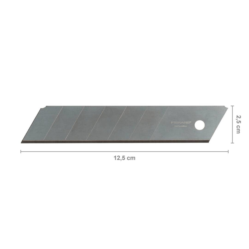 Резервни остриета CarbonMax™ 25 mm, 5 броя - 25 мм секции, метално покритие Fiskars, опаковка 5 бр.
