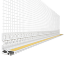 Прозоречен профил с мрежа 9мм и ламела 2,6м в антрацитно сиво RAL7016, устойчив на UV и алкали.