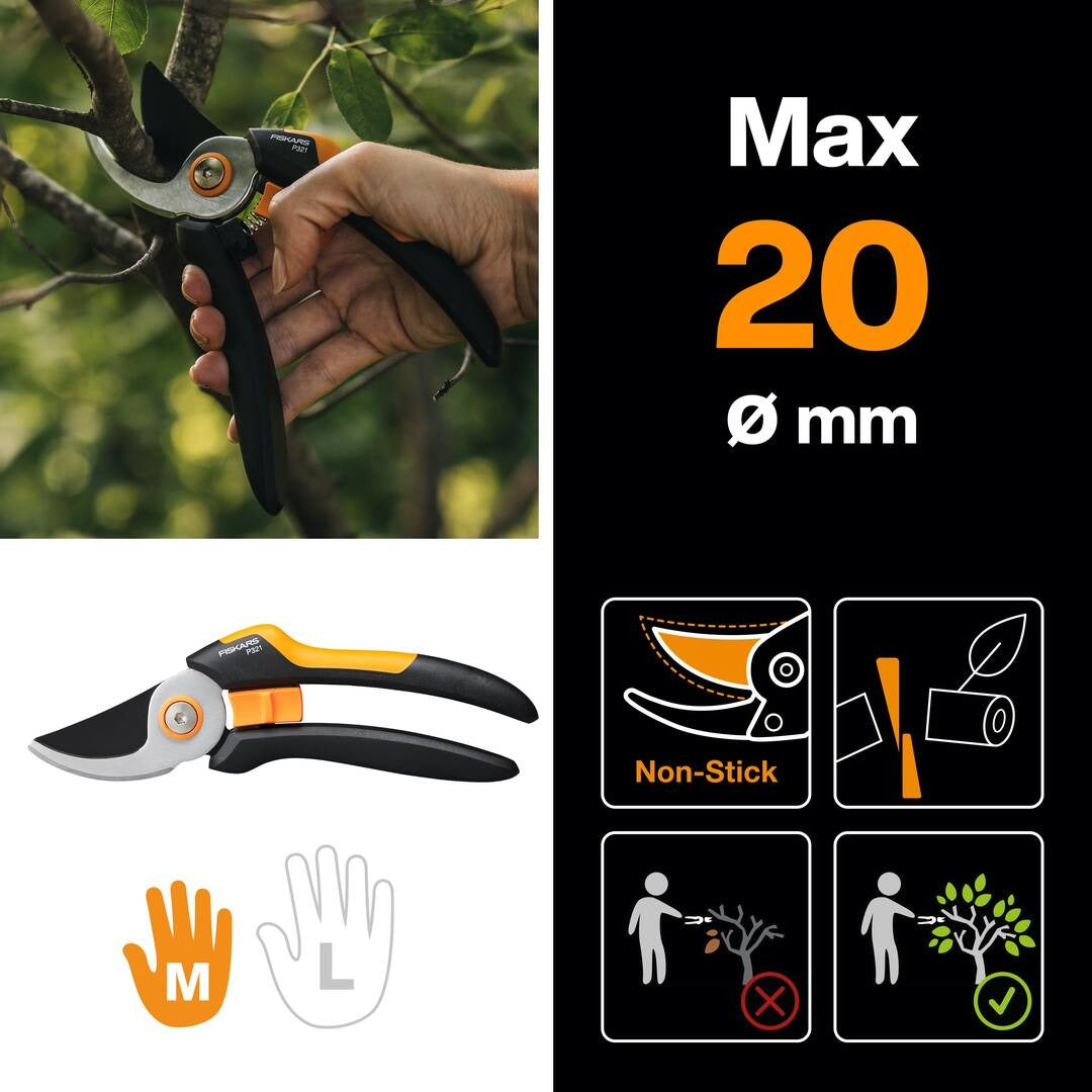 Сет Fiskars 3 части - лозарска ножица, лопатка и малка вила за засаждане - Nika.bg
