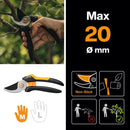 Сет Fiskars 3 части - лозарска ножица, лопатка и малка вила за засаждане