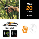 Сет Fiskars 3 части - лозарска ножица, лопатка и малка вила за засаждане