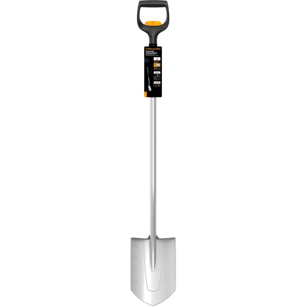 Телескопична заострена лопата Fiskars Xact™ - Nika.bg