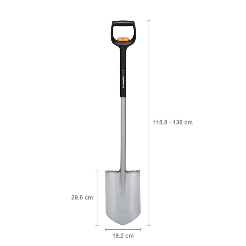 Телескопична заострена лопата Fiskars Xact™ - Nika.bg