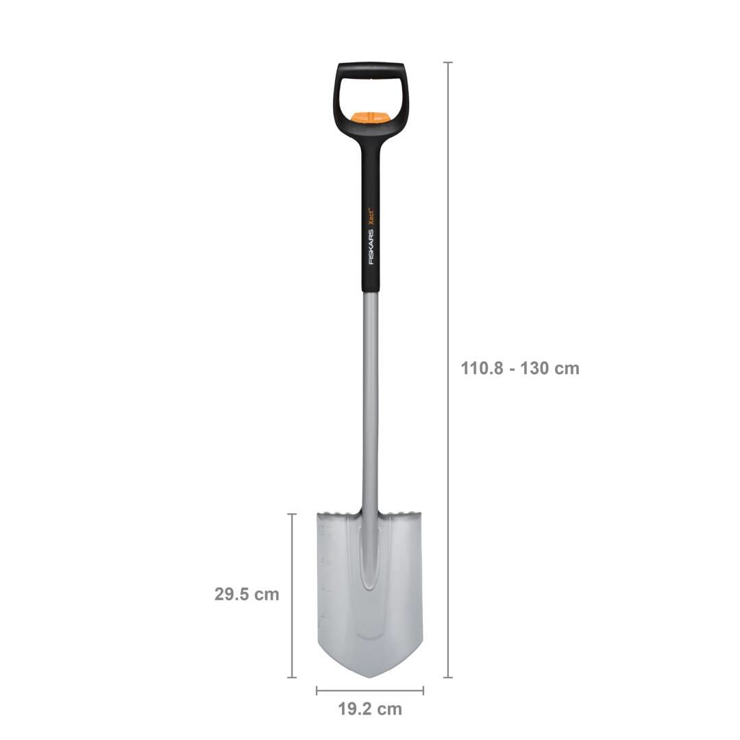 Телескопична заострена лопата Fiskars Xact™