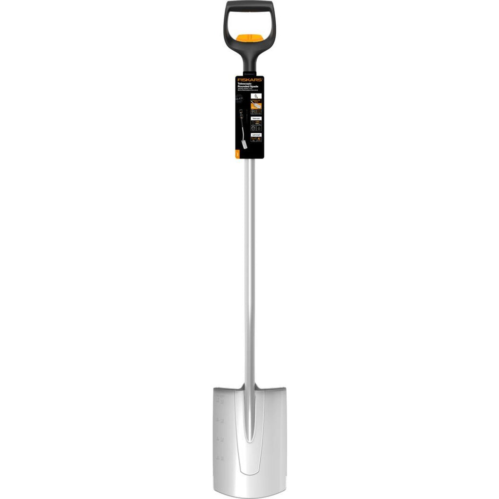 Телескопична заоблена лопата Fiskars Xact™ - Nika.bg