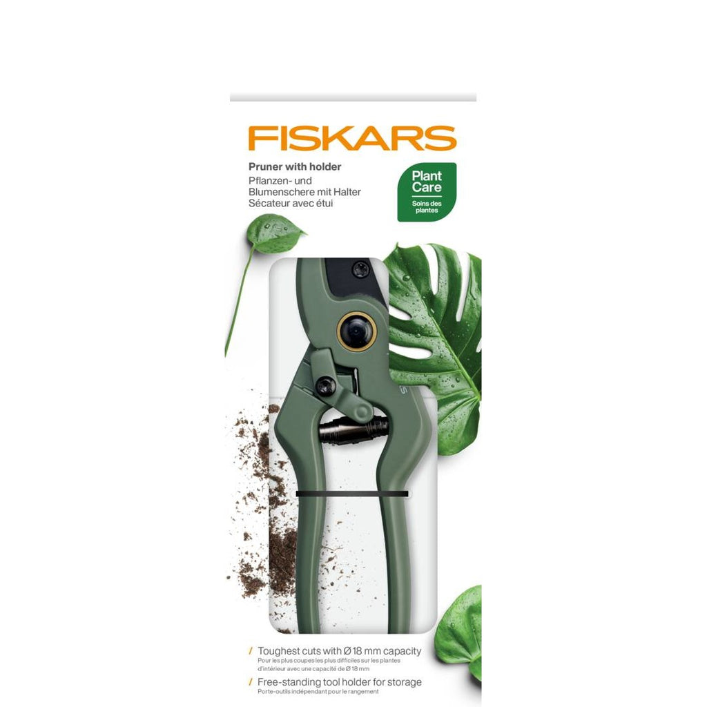 Градинска ножица Fiskars Urban с поставка - Nika.bg
