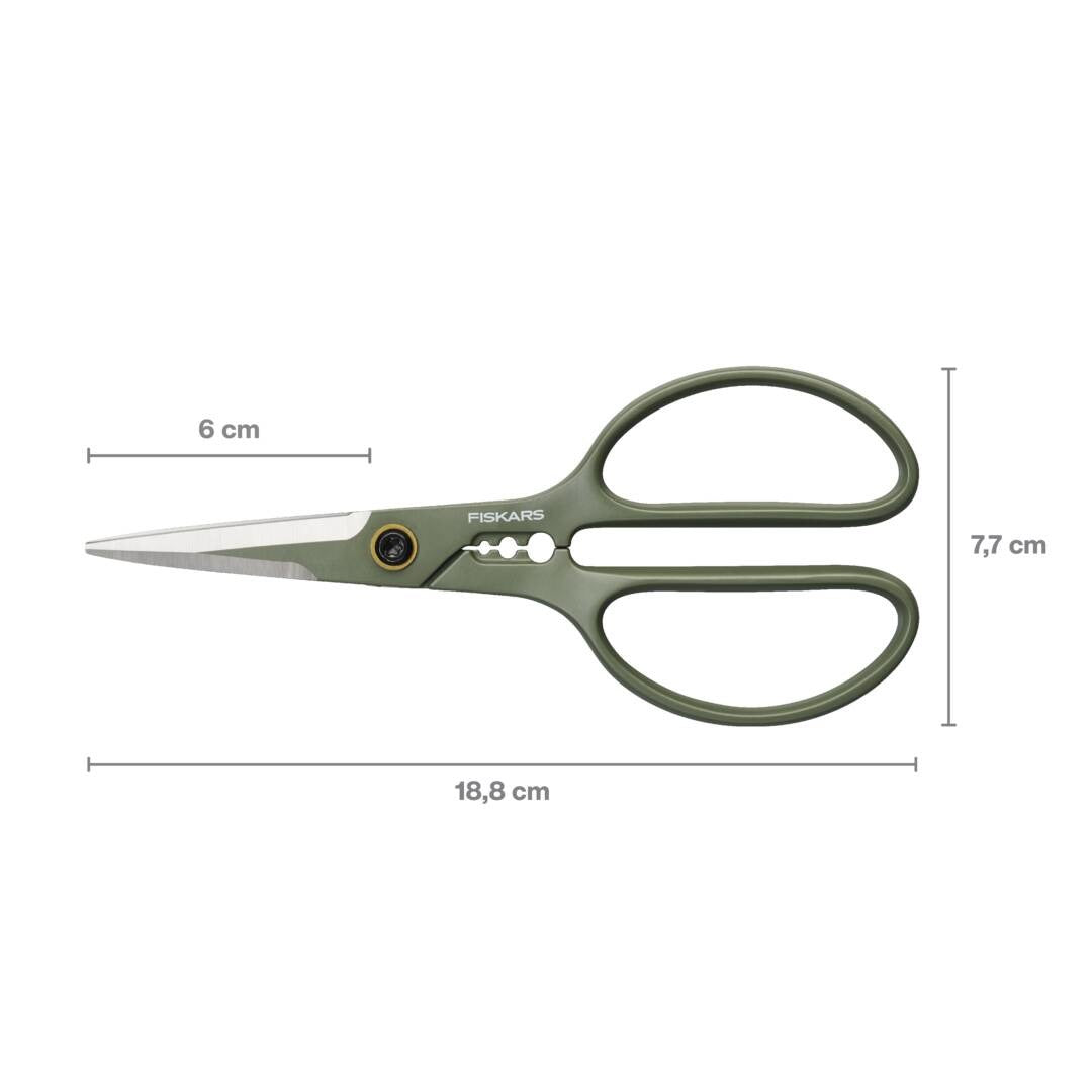 Прецизна ножица за цветя Fiskars Urban с поставка - Nika.bg