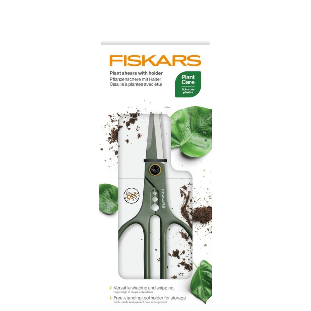 Прецизна ножица за цветя Fiskars Urban с поставка