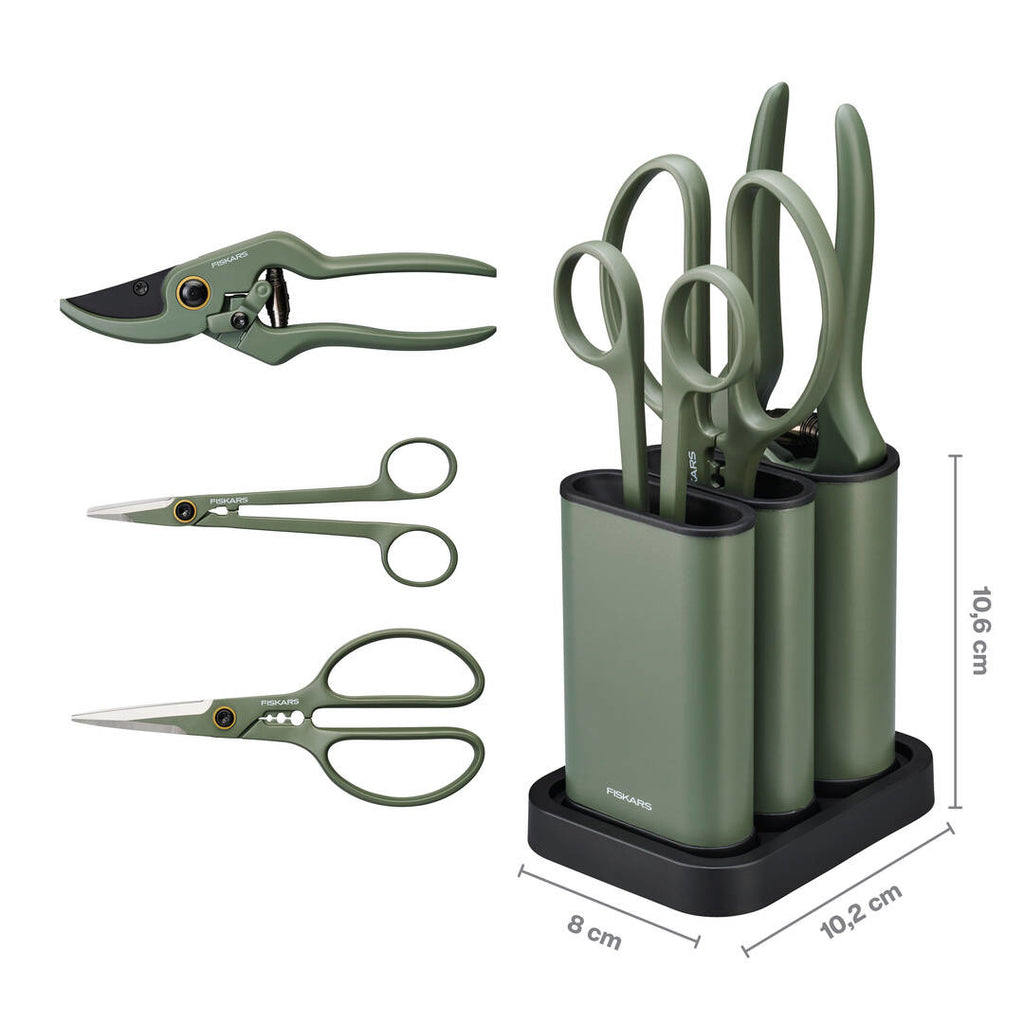 Комплект ножици Fiskars Urban за подрязване и грижа за растения 3 части - Nika.bg