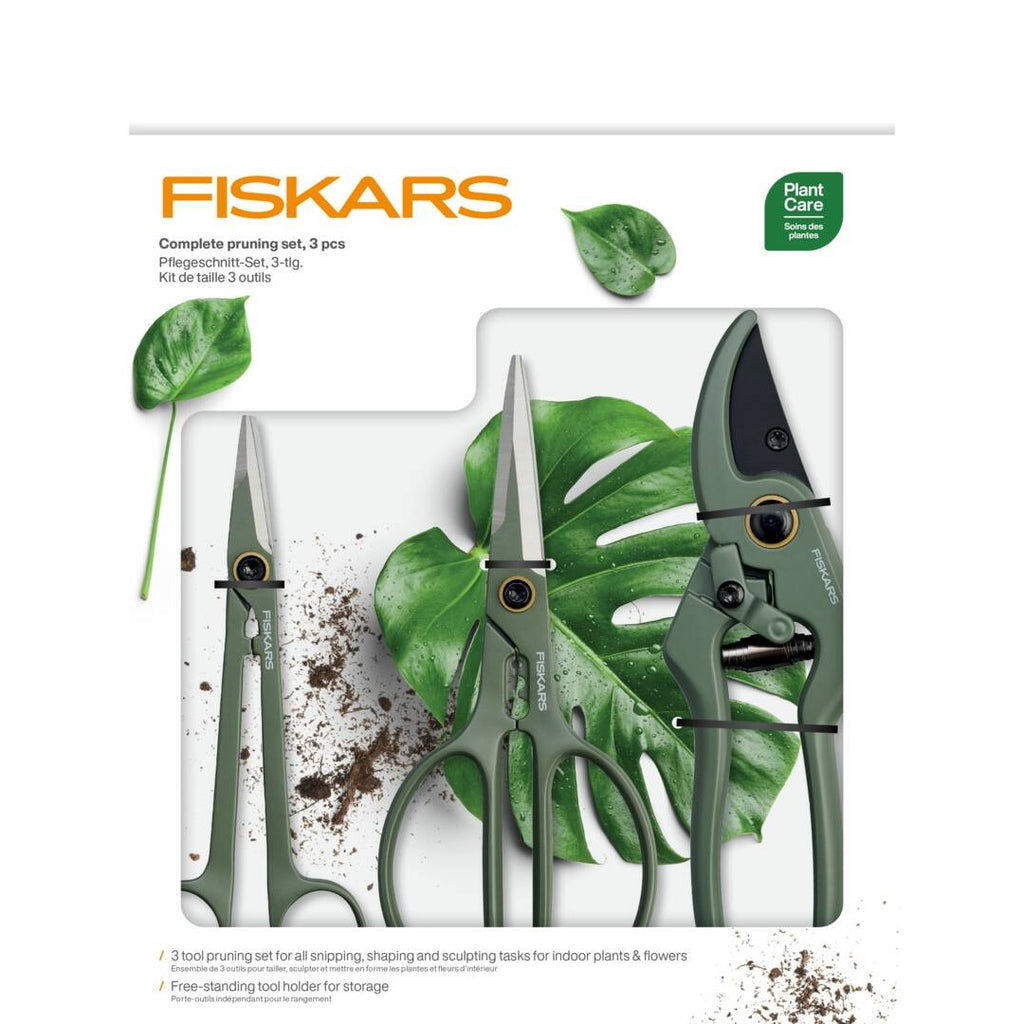 Комплект ножици Fiskars Urban за подрязване и грижа за растения 3 части - Nika.bg
