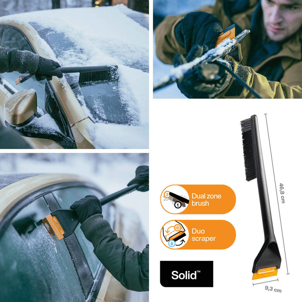 Четка и стъргалка за лед Fiskars Solid™ 47 см