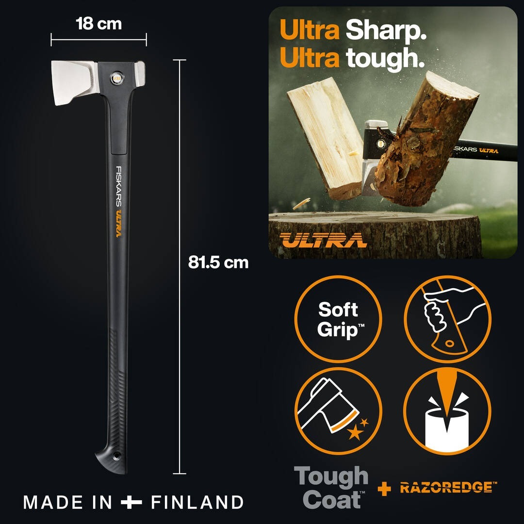 Брадва за цепене на дърва Fiskars Ultra X-series™ U32 - L - Nika.bg