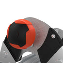 Регулируем бутон на телескопичната стълба Little Giant Leveler M17, осигуряващ безопасно отключване.