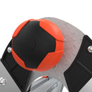 Детайл на регулиращ бутон на алуминиева стълба Little Giant Leveler, осигуряваща безопасно и лесно преконфигуриране.