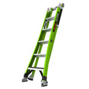 Двураменна стълба от фибростъкло 5+4 стъпала Little Giant TELECOMBO с GROUND CUE, V-bar и двупозиционни пети