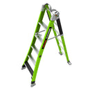 Двураменна стълба от фибростъкло 5+4 стъпала Little Giant TELECOMBO с GROUND CUE, V-bar и двупозиционни пети