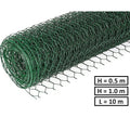 Хексагонална мрежа HOBBY FENCE с PVC покритие, 20 x 20 мм, Ø 1.0 мм, зелен цвят