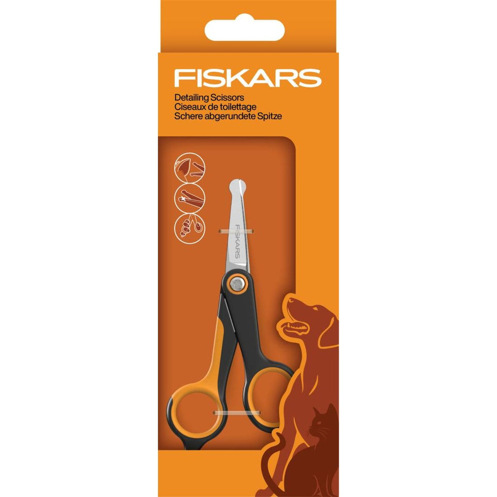 Грууминг ножица Fiskars за прецизно оформяне на козина - Nika.bg