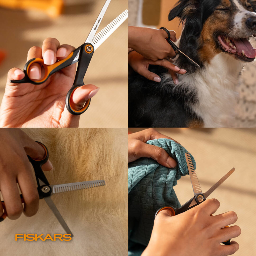 Грууминг ножица Fiskars за филиране на козина - Nika.bg