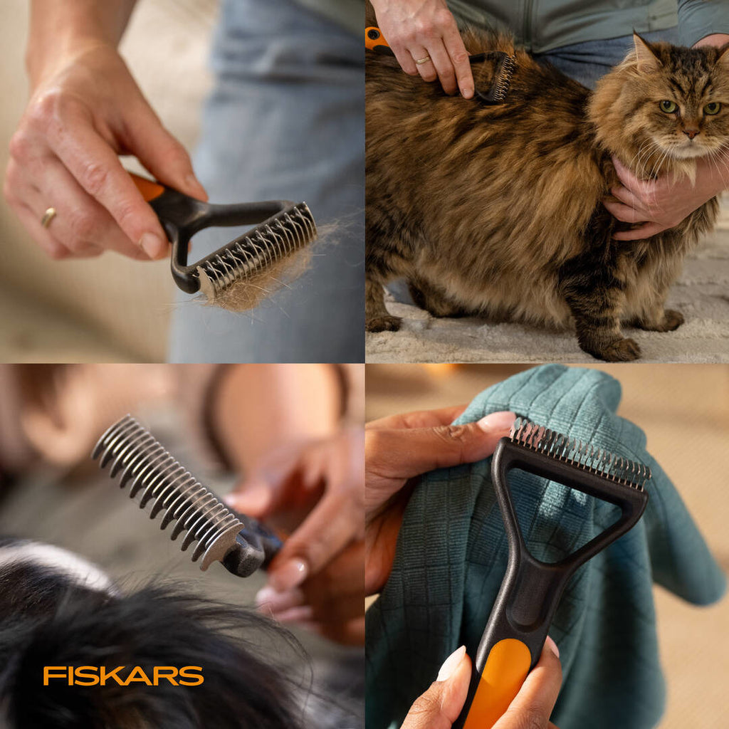 Гребло Fiskars за разресване на сплъстена козина