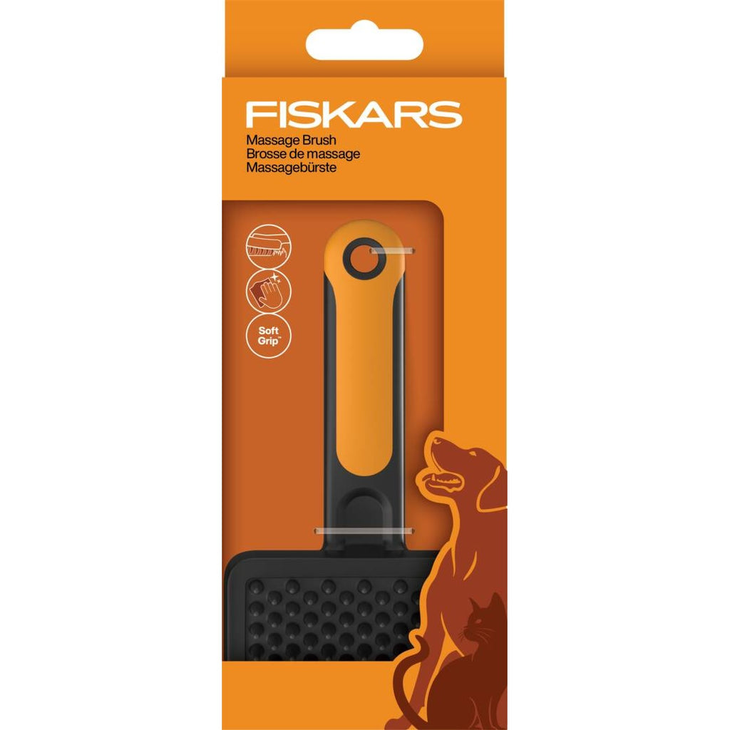 Масажна четка Fiskars за кучета и котки - Nika.bg